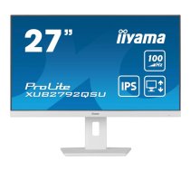 iiyama ProLite XUB2792QSU-W6 monitori 68,6 cm (27") 2560 x 1440 pikseļi Wide Quad HD LED Balts