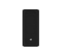 Datora korpuss Fury Shobo SH4 RGB Midi Tower melns — ATX, rūdīts stikls, 2x3,5" un 2x2,5" atvilktnes, GPU līdz 33 cm