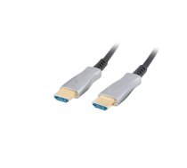 LANBERG HDMI KABELIS M/M V2.0 10M OPTISKAIS AOC MELNS CA-HDMI-20FB-0100-BK