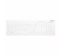 Klavieture CHERRY AK-C8112 Medicīniska USB QWERTZ Vācu Balta Pilna izmēra 105 taustiņi
