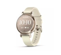 Viedpulkstenis GARMIN Lily 2 Gold Cream — 35 mm alumīnija korpuss, 5 ATM, GPS, optiska HR, Bluetooth, 5 dienas akumulators