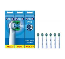 Suku galvas Oral-B Precision Clean EB20RX-6 pieaugušajiem 6 gab. Baltas