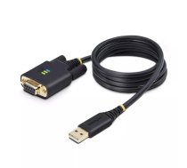 StarTech.com 1P3FFCNB-USB-SERIAL seriālais kabelis Melns 1 m USB Type-A DB-9