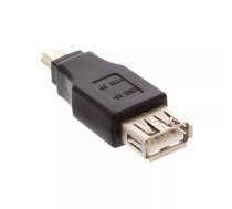 InLine 33500A kabeļu spraudņu pāreja USB 2.0 A male mini-5p USB 2.0 F Melns