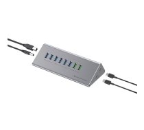 Conceptronic HUBBIES18G interfeisa centrmezgls USB 3.2 Gen 1 (3.1 Gen 1) Type-B 5000 Mbit/s Pelēks
