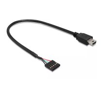 DeLOCK 83170 USB kabelis USB 2.0 0,3 m Mini-USB B Melns