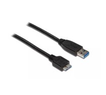Alcasa USB 3.0 A/USB 3.0 Micro B, 0.2m USB kabelis USB 3.2 Gen 1 (3.1 Gen 1) 0,2 m USB A Micro-USB B Melns
