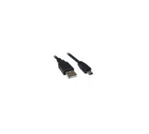Sharkoon 4044951015559 USB kabelis USB 2.0 0,5 m USB A Mini-USB B Melns