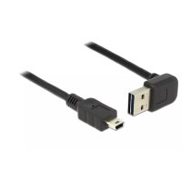 DeLOCK 2m, USB 2.0-A - USB 2.0 mini USB kabelis USB A Mini-USB B Melns