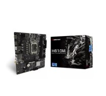 Mātesplate BIOSTAR H610MT-E — Intel H610 čips, LGA 1700, micro ATX, DDR4, 2 DIMM, līdz 64 GB, M.2, SATA III, Gigabit LAN