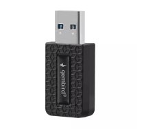 WLAN USB adapteris GEMBIRD AC1300 Dual‑band Wi‑Fi 5 (RTL8812BU) 867 Mbit/s USB 3.0 Iekšējā antena melns