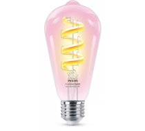 Viedā spuldze wizarding world Filament Clear ST64 E27, 6.3 W, Wi‑Fi/Bluetooth, 220–240 V, caurspīdīga