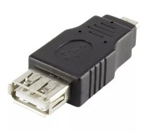 Renkforce RF-4097202 kabeļu spraudņu pāreja USB Micro-B USB Type A Melns