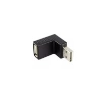 Renkforce - USB adapteris - USB (M) novirzīts bis USB (W) - USB 2.0 - 5 V - 0,5 A - Melns (29212C30)