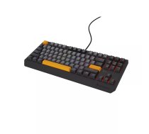 Klaviatūra GENESIS Thor 230 TKL Gaming USB RF Wireless Bluetooth Melna Pelēka Oranža