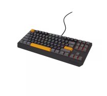 GENESIS Thor 230 TKL tastatūra Spēļu USB RF Bezvadu Bluetooth QWERTY Melna Pelēka Oranža