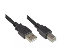 Alcasa 2510-05OFS USB kabelis USB 2.0 0,5 m USB A USB B Melns