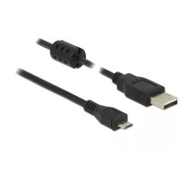 USB kabelis DeLOCK 84900 USB 2.0 0.5 m USB A Micro-USB B melns