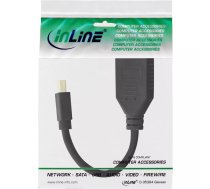 InLine 17150S DisplayPort kabelis 0,15 m Mini DisplayPort Melns