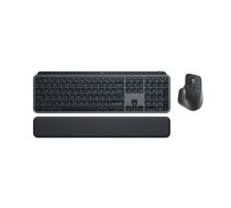 Logitech MX Keys S Combo tastatūra Pele iekļauta RF bezvadu sakari + Bluetooth AZERTY Beļģijas Grafīts