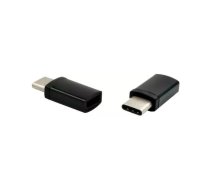 EXSYS adapteris USB 3.1 Type-C Male uz USB 3.0 Micro-B Female (melns) (EX-47992)