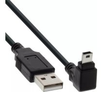 InLine 34203 USB kabelis USB 2.0 0,3 m USB A Mini-USB B Melns