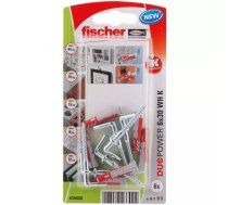 Fischer 535000 enkurs un dībelis 6 pcs Skrūvju un dībeļu komplekts 30 mm