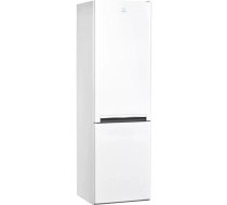 INDESIT | Ledusskapis | LI8 S2E W 1 | E energoefektivitātes klase | Brīvi stāvošs | Kombinētais | Augstums 188,9 cm | Ledusskapja neto tilpums 228 L | Saldētavas neto tilpums 228 L | 39 dB | Balts