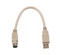 EFB Elektronik K5307.020 PS/2 kabelis 0,2 m 6-p Mini-DIN USB A Balts