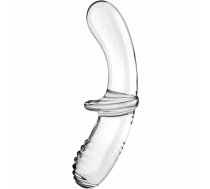 SATISFYER - DUBULTĀ KRISTĀLA DILDO CAURSPĪDĪGS