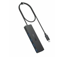 Anker 4-in-1 datu koncentrators 5Gbps melns USB-C