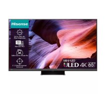 Hisense 65U8KQ televizors 165,1 cm (65") 4K Ultra HD Wi-Fi Melns, Pelēks 500 cd/m²