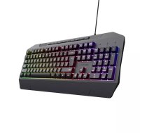 Spēļu tastatūra Trust GXT 836 EVOCX USB Vācu Melna RGB LED
