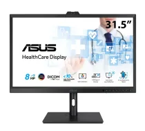 ASUS HA3281A 31.5 collu 4K Ultra HD OLED datora monitors ar 3840 x 2160 pikseļu izšķirtspēju, 0.1 ms reakcijas laiku, iebūvētu USB centrmezglut un augstuma regulēšanu, melnā krāsā