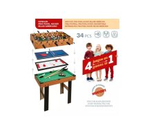 Galda spēle 4 in 1 (ping-pong, gaisa hokejs, futbols, biljards) 6+ CB85328