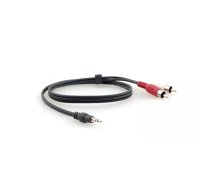 Kramer Electronics C-A35M/2RAM-3 audio kabelis 0,9 m 3.5mm 2 x RCA Melns