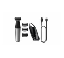 Ķermeņa trimmeris Philips BODYGROOM Series 5000 BG5021/15 — folijas skuveklis, bezvadu, mitrs un sauss, 60 min darbība, 3 garuma pakāpes