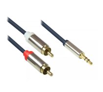 Alcasa GC-M0059 audio kabelis 2 m 3.5mm 2 x RCA Zils