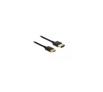DeLOCK HDMI-A/HDMI Mini-C, 2 m HDMI kabelis HDMI Type A (Standard) HDMI Type C (Mini) Melns