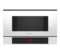 Iebūvējamā solo mikroviļņu krāsns Bosch Serie 8 BFL7221W1 — 900 W, 21 l, skārienvadība, balta