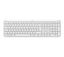 Logitech K950 Signature Slim tastatūra Office RF Wireless Bluetooth QWERTY US International White