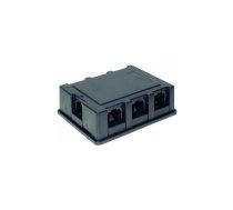 Basetech ISDN Y-adapteris [1x RJ45 ligzda 8p4c - 6x RJ45 ligzda 8p4c] 0 m Black Basetech (1590605)