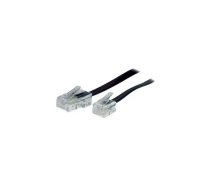 S/CONN 3m RJ11 - RJ45 Melns, Caurspīdīgs