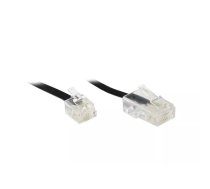 Alcasa RJ11 - RJ45, 6m Melns