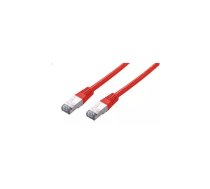 Tīkla kabelis C-TECH CB-PP5F-025R RJ45 Cat5e 0.25m Sarkans