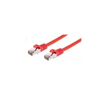 Tīkla kabelis C-TECH CB-PP6F-05R RJ45 Cat6 0.5m Sarkanā krāsā