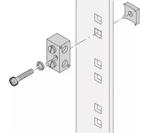 SCHROFF ZEMĒJUMA BLOKS 100MM (20118030)