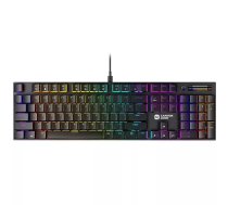 Canyon Cometstrike GK-55 Tastatūra Spēļu USB QWERTY Angļu Melna Mehāniskā 104 Taustiņi