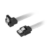SATA kabelis Sharkoon SATA 3 0.45m 7-pin melns balts