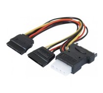 ATEN 147557 SATA kabelis 0,3 m SATA 15-pin 2 x SATA 15 kontakti + Molex (4 kontakti) Dažādas krāsas, Melns